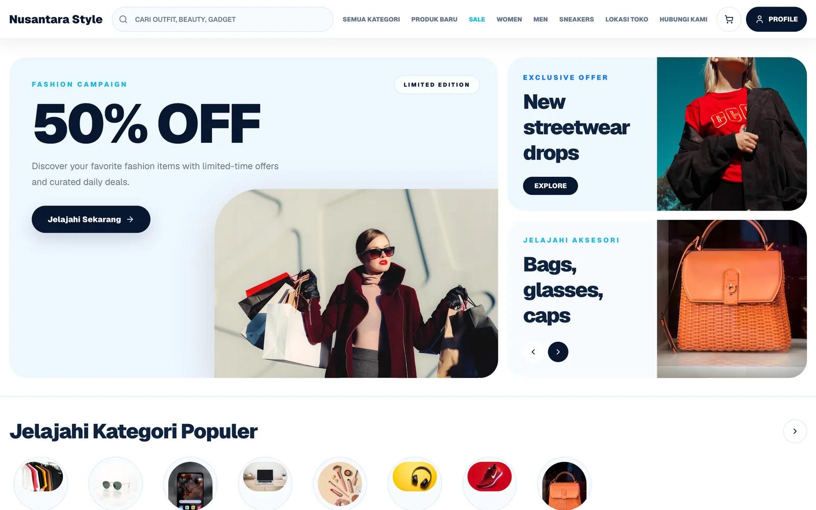 Fashion E-Commerce Showcase